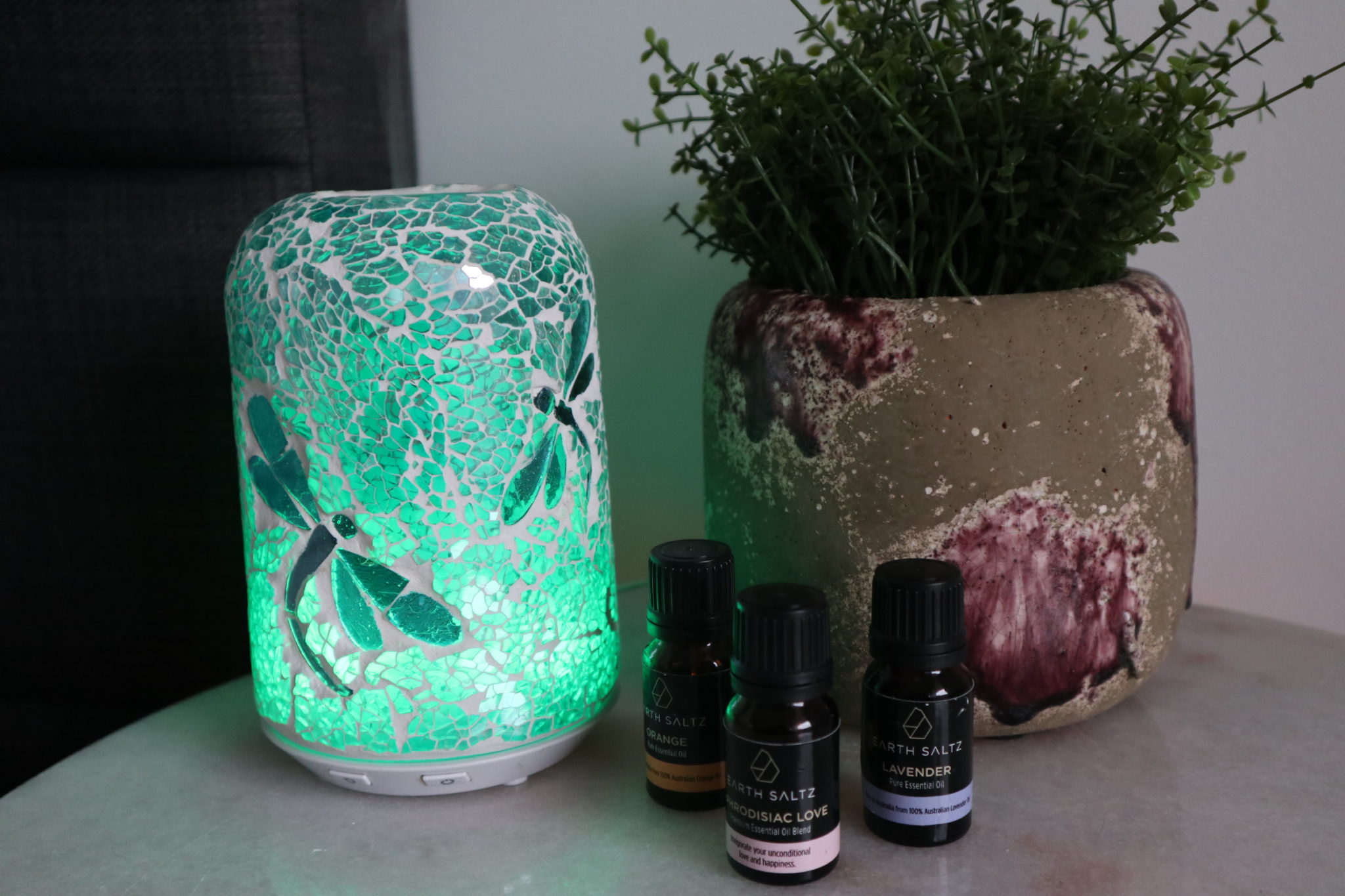 Dragonfly Mosaic Aroma Diffuser Small | Earth Saltz