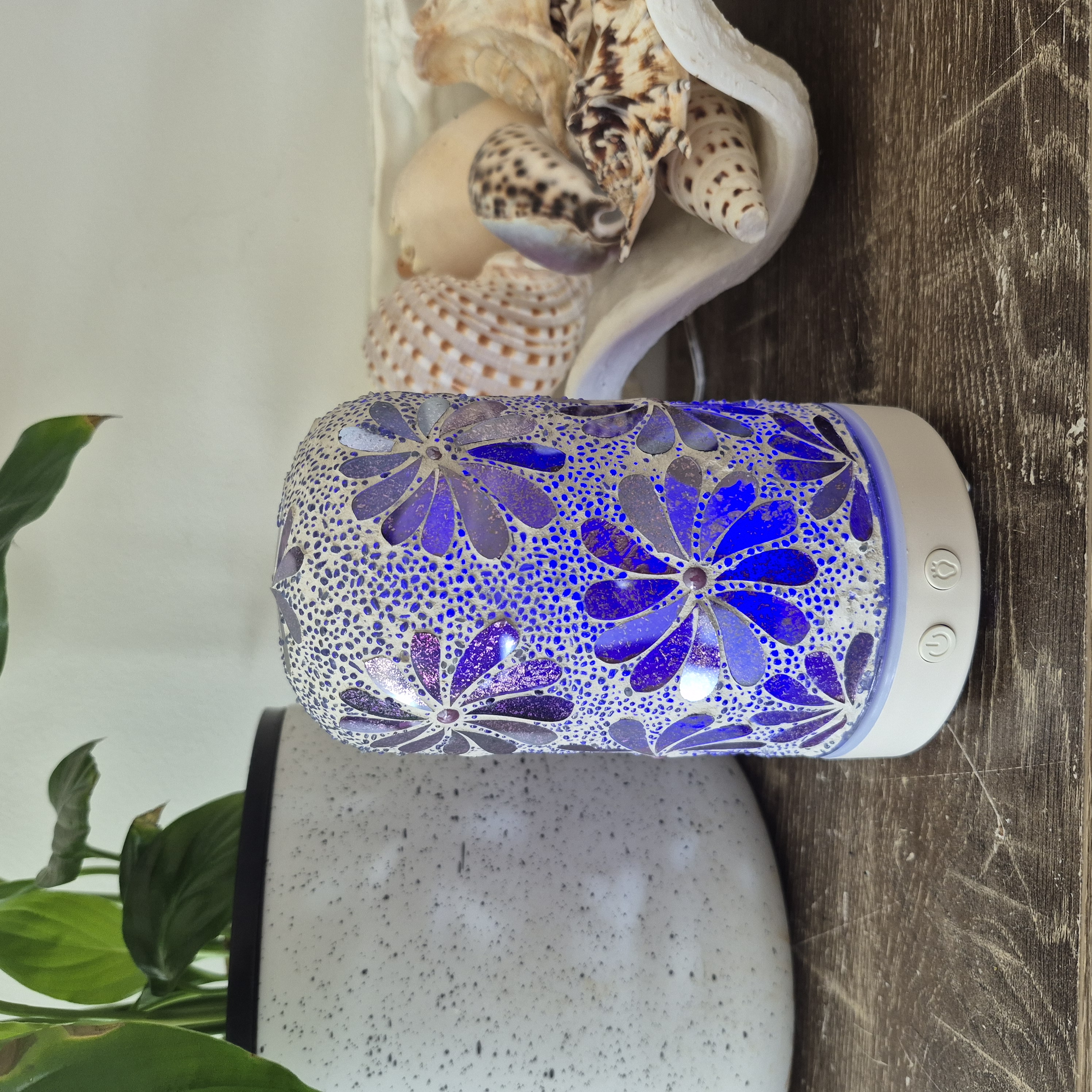 Purple Flower Mosaic Aroma Diffuser Small